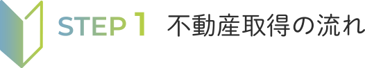 STEP1 不動産取得の流れ